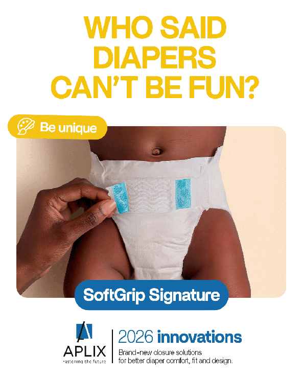 fermeture innovantes couches culottes bébés SoftGrip Signature APLIX