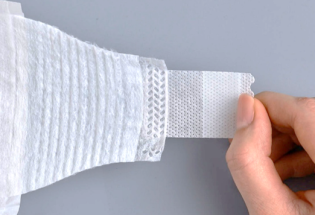Elastic ear for diaper closure aplix SoftFit superlofty